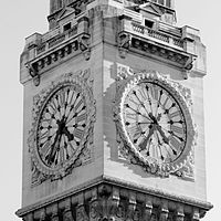 Clock tower of the Gare de Lyon, Paris 10 October 2010.jpg