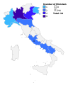 Regional Composition of the Italian Council of Ministers (Draghi Cabinet 2021).svg