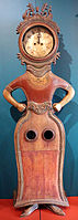 Ostrobotnia, pendolo a forma di donna in piedi, da alaveteli, xviii-xix secolo.JPG