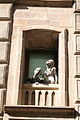 "Statues" on the building on Tower Street 19.JPG