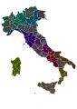 Italy colourable Provinces as of 2019-A4.svg