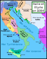Italy and Illyria 1084 AD-fr.svg