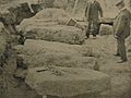 Archaeological excavation dolmen Les Monts Grantez Jersey 1912.jpg