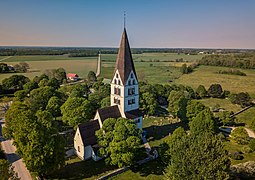 Stenkyrka church, aerial view.jpg