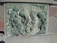 Industribrunnen, Sundbybergs torg, Carl Fagerberg, relief Sieverts Kabelverk, 2018.jpg