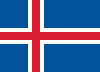 The Civil flag of Iceland. It has an aspect ratio of 25:18.