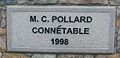 Mac Pollard Connétable de Saint Pierre Jersey plaque 1998.jpg
