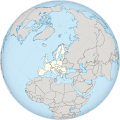 Malta in the European Union on the globe (Europe centered).svg
